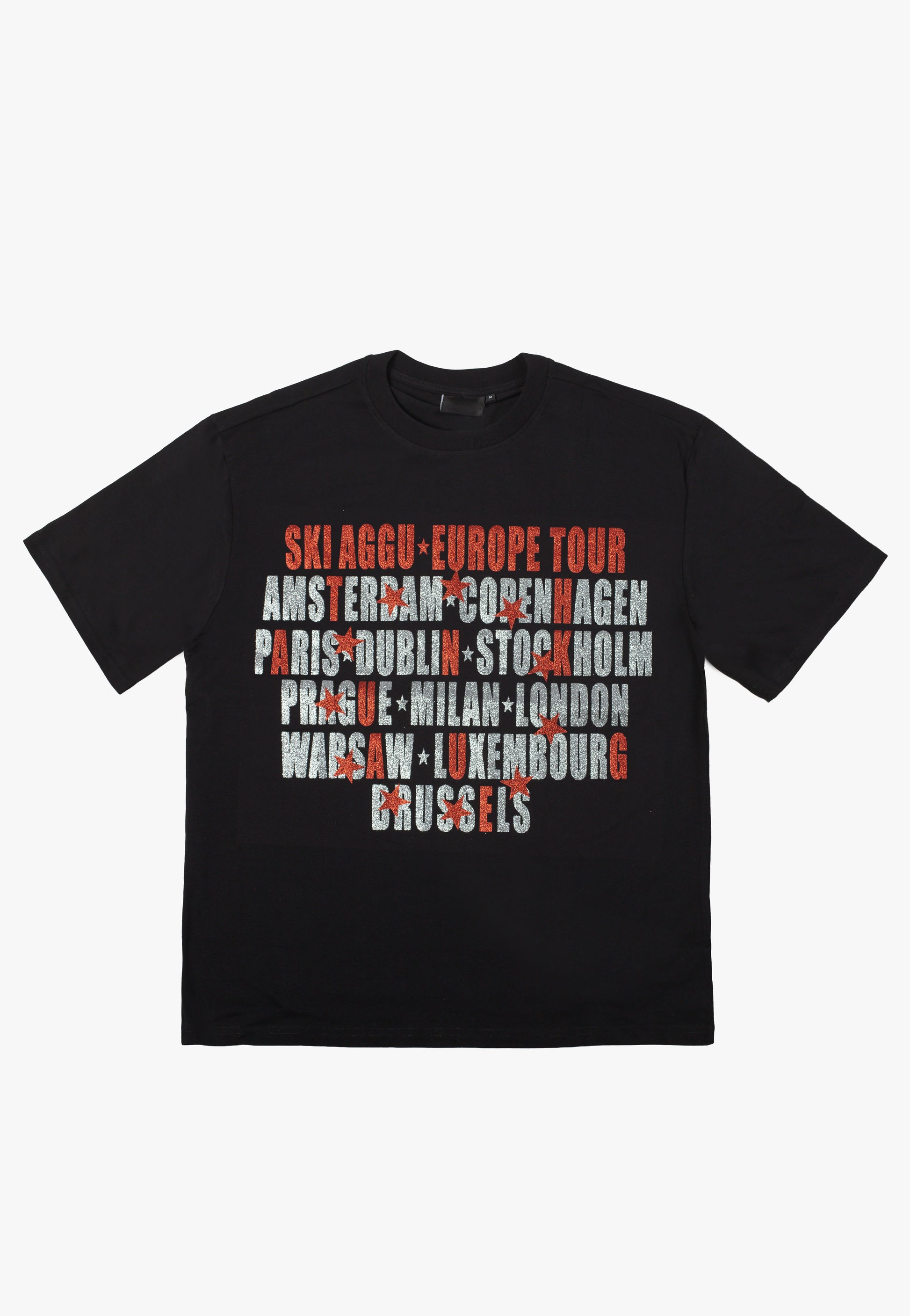 Ski Aggu - World Tour Glitter Black - T-Shirt | Men-Image